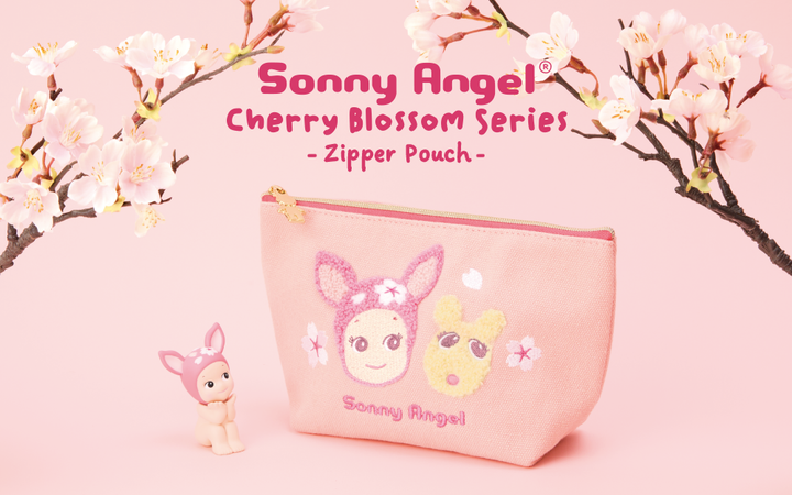 Cherry Blossom Series Zipper Pouch - Travel Desk Ready